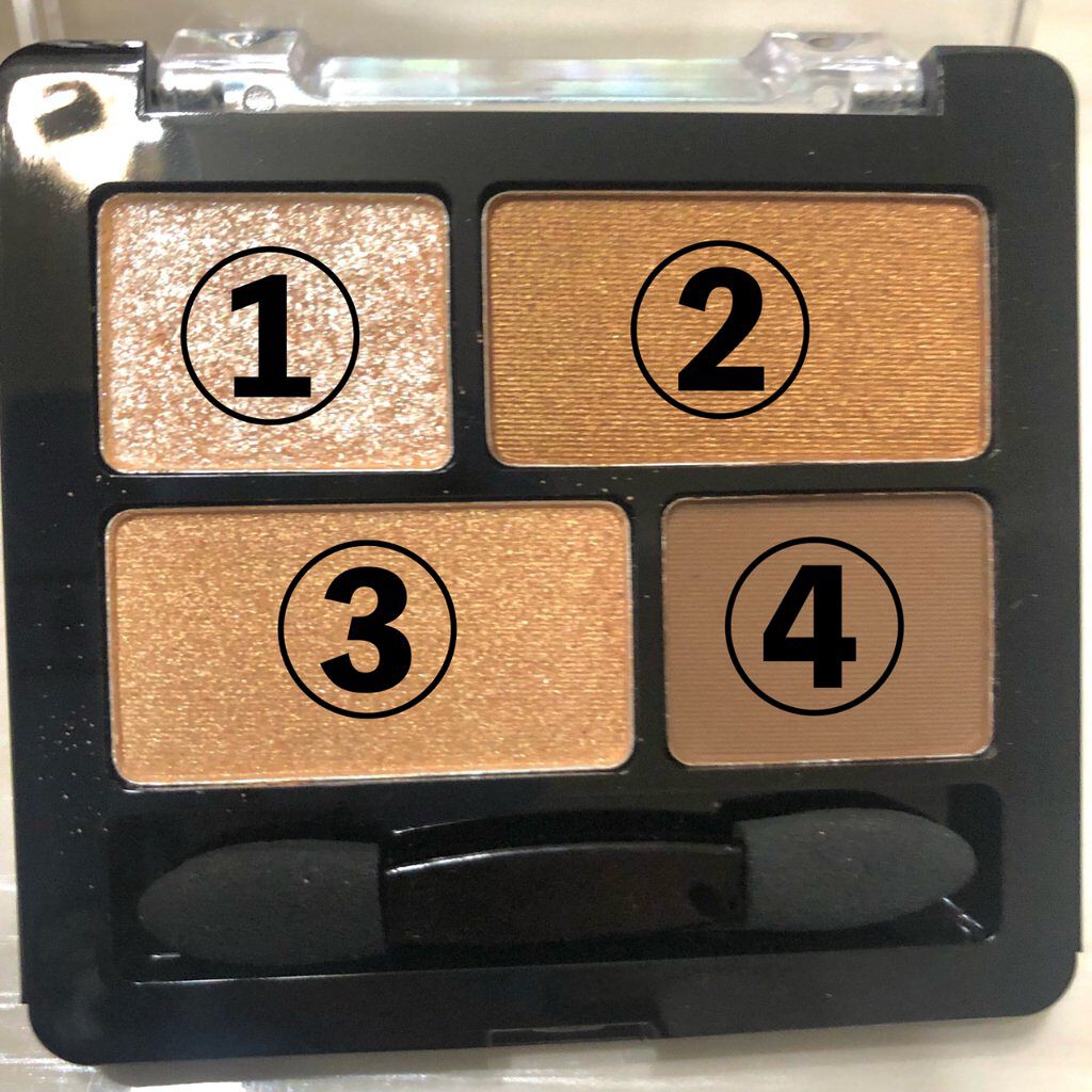 リラクシーアイシャドウ/GENE TOKYO/アイシャドウパレットを使ったクチコミ（2枚目）