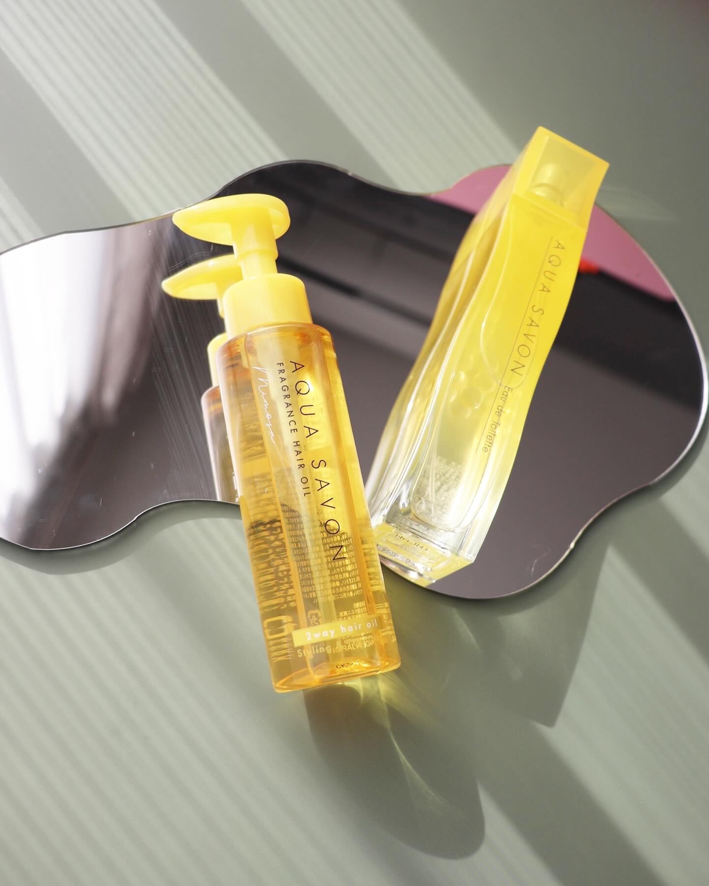 アクア シャボン フレグランスヘアオイル ミモザの香り/アクアシャボン/ヘアオイルを使ったクチコミ（2枚目）