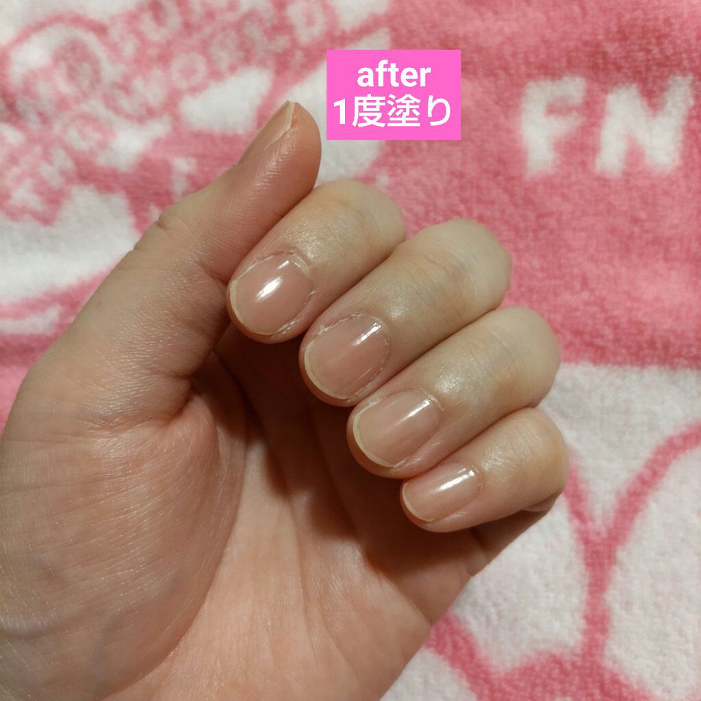 カラー ベース＆トップコート  105 little shell/JILL STUART/オールインワンネイルを使ったクチコミ（3枚目）
