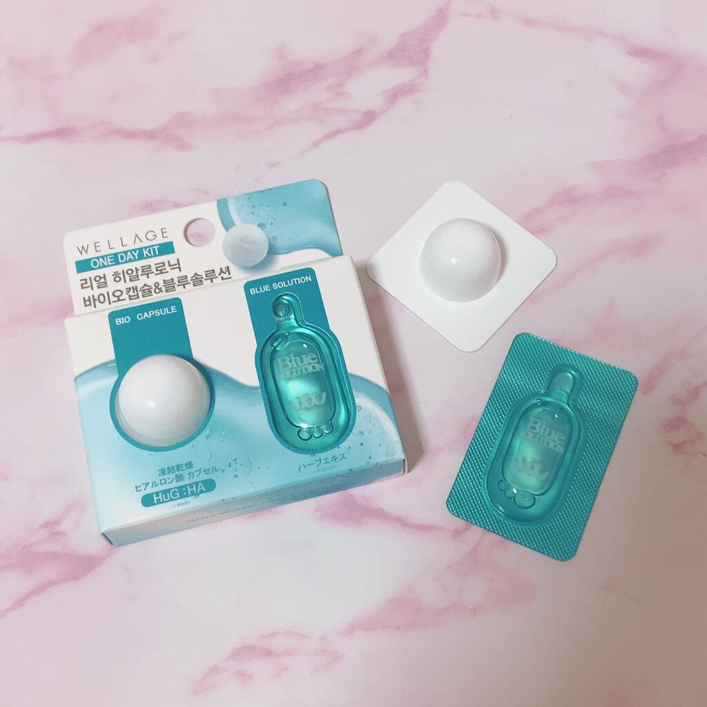 リアルヒアルロニック ブルーワンデーキット/Wellage/美容液を使ったクチコミ（2枚目）