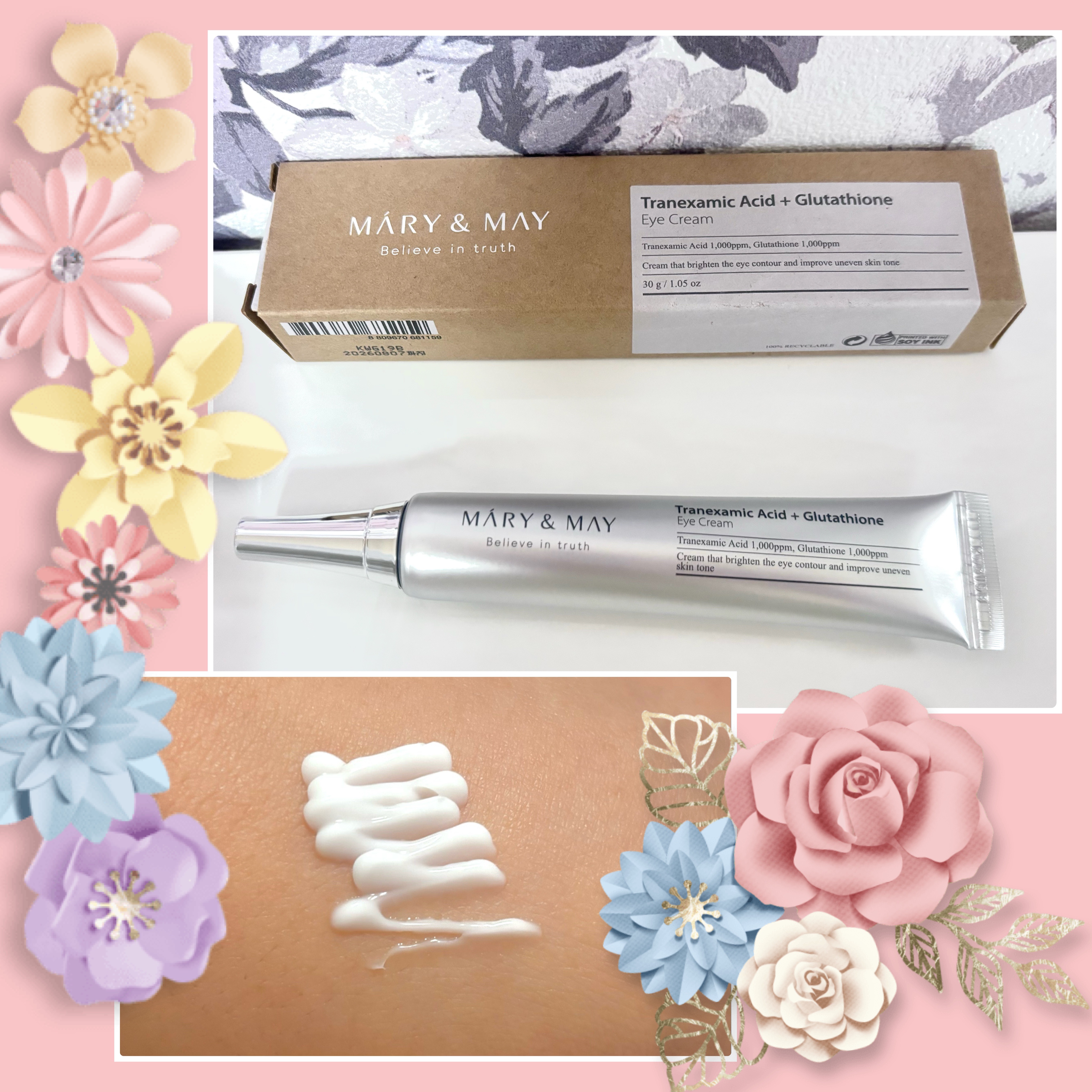 トラネキサム酸＋グルタチオン アイクリーム/MARY&MAY/アイケア・アイクリームを使ったクチコミ（1枚目）