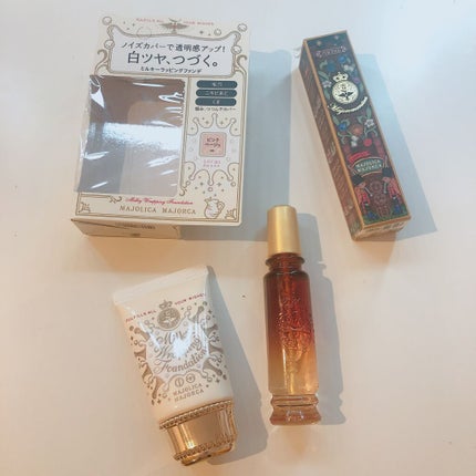 ミルキーラッピングファンデ/MAJOLICA MAJORCA/リキッドファンデーションを使ったクチコミ(1枚目)