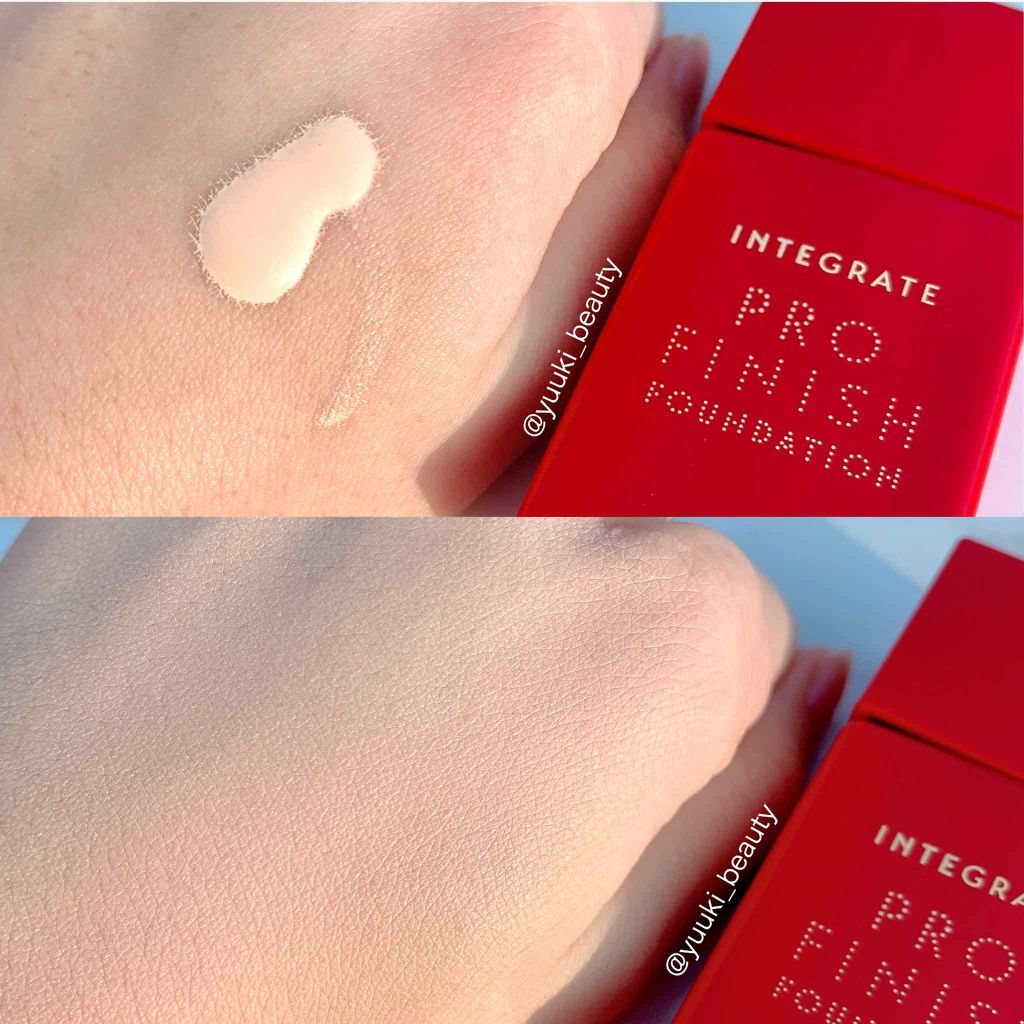 プロフィニッシュリキッド/インテグレート/リキッドファンデーションを使ったクチコミ(2枚目)