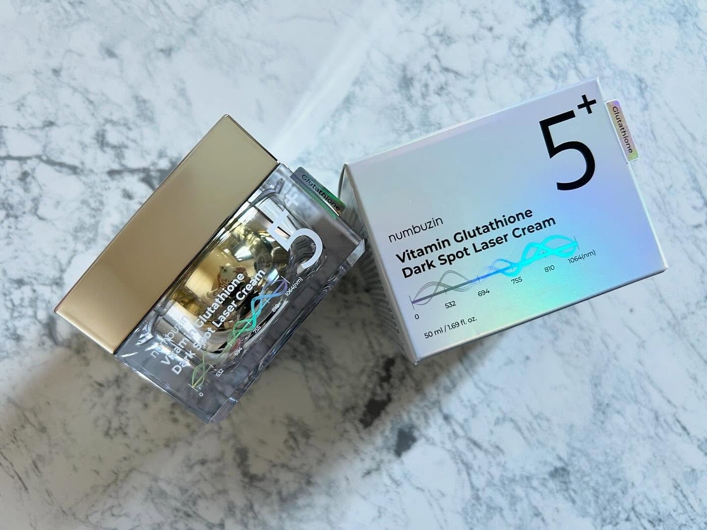 5番 白玉グルタチオンCメラゼロクリーム/numbuzin/フェイスクリームを使ったクチコミ(1枚目)