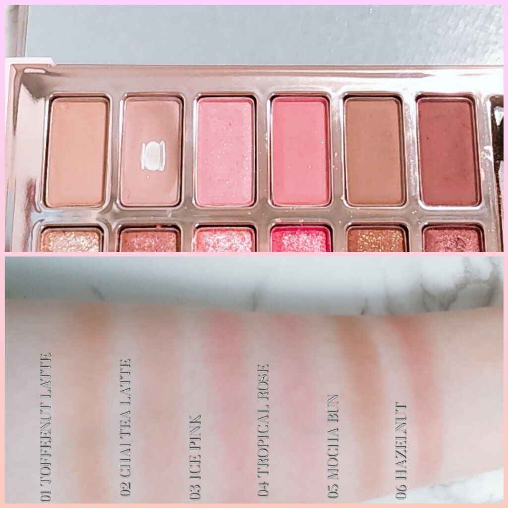 バレンタインボックス3ローズモーメント/VAVI MELLO/アイシャドウパレットを使ったクチコミ（2枚目）