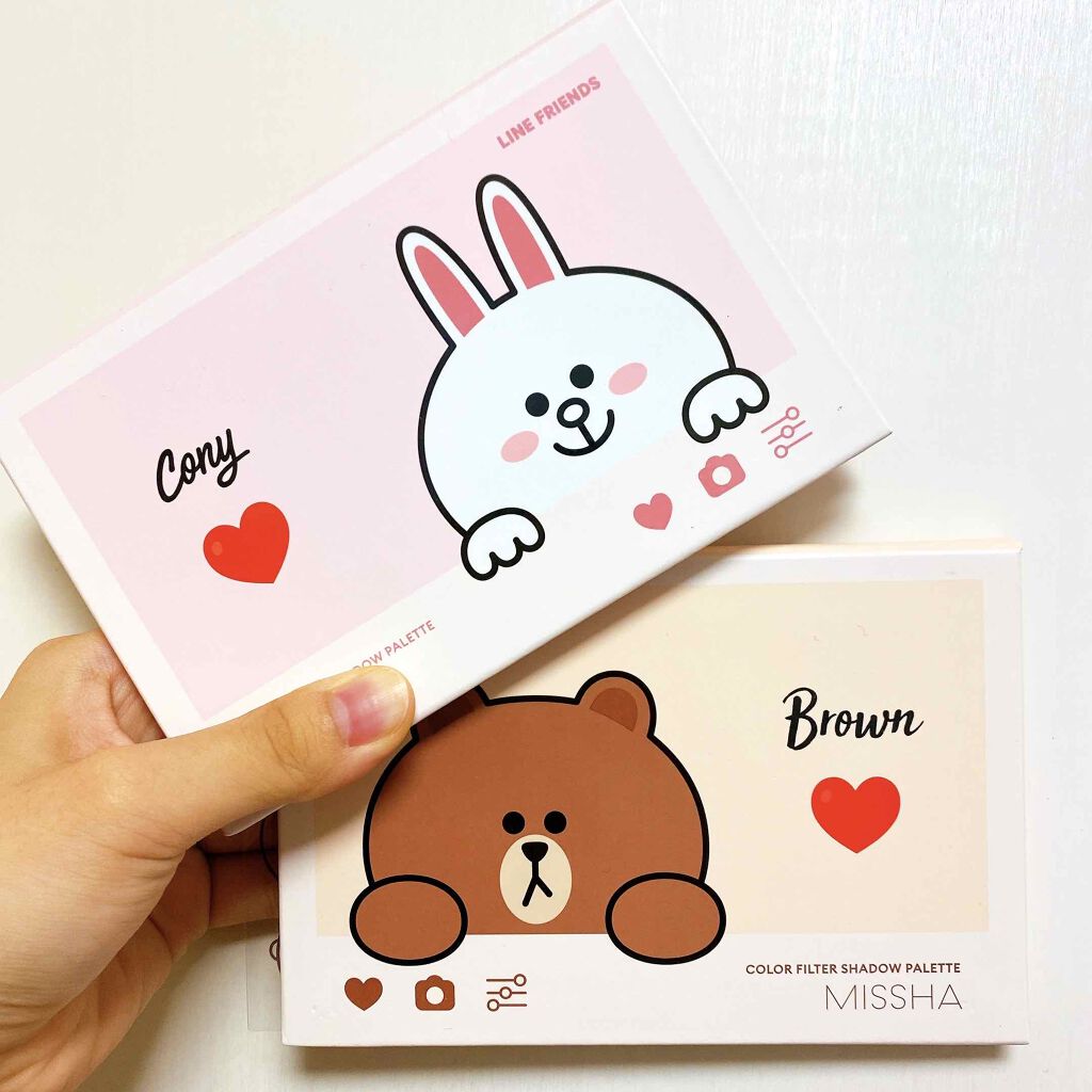 カラーフィルターシャドウパレット(ラインフレンズエディション)/MISSHA/アイシャドウパレットを使ったクチコミ（1枚目）