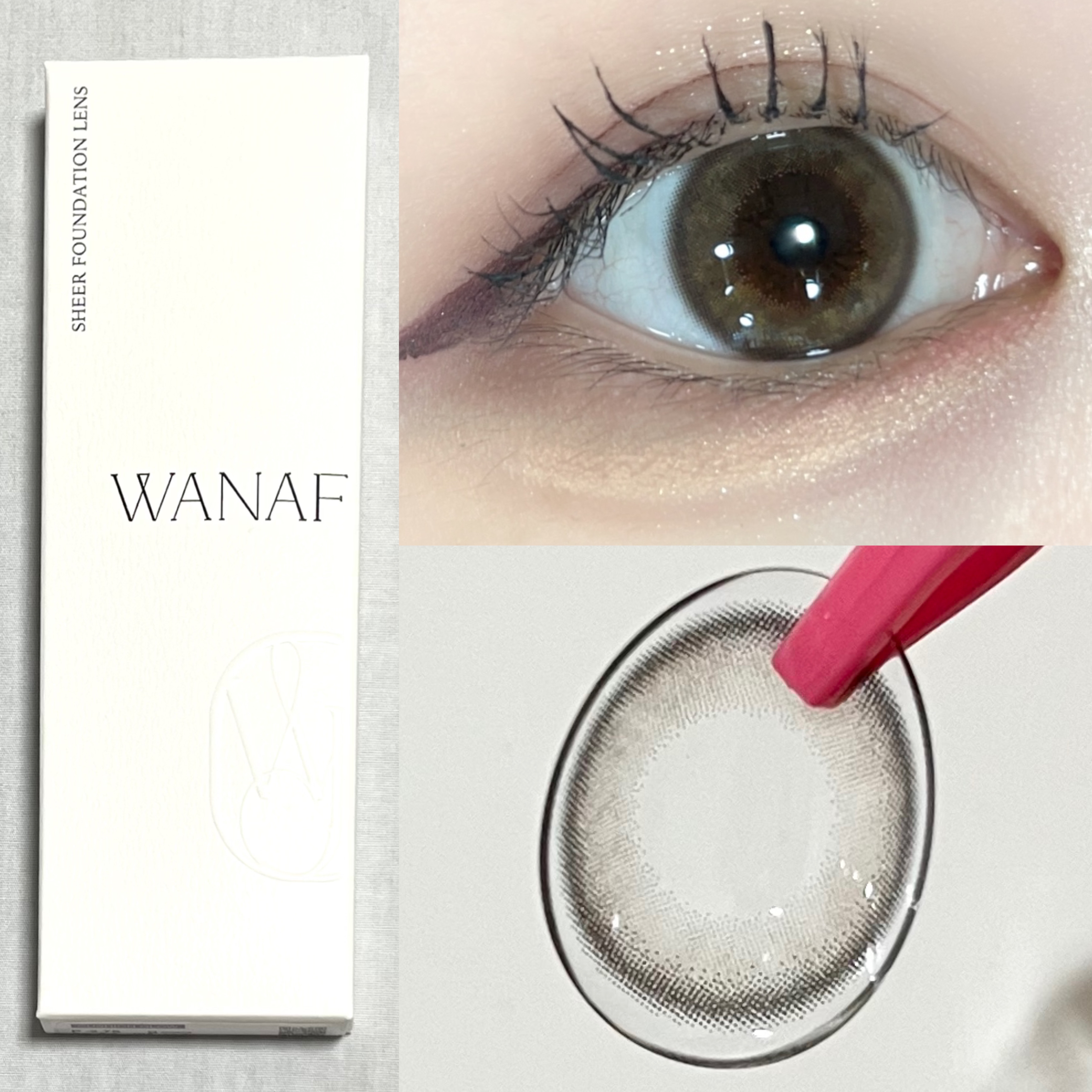 WANAF 1day グラスミラー(GLASS MIRROR)/WANAF/ワンデー（１DAY）カラコンを使ったクチコミ（2枚目）