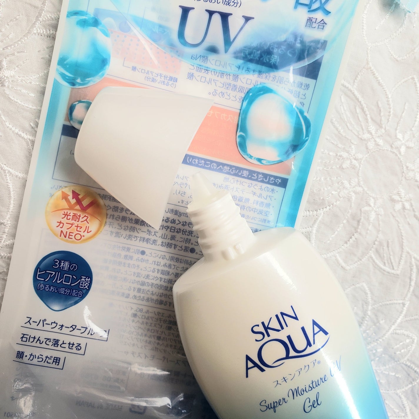 スキンアクア スーパーモイスチャージェル/スキンアクア/日焼け止めジェルを使ったクチコミ(5枚目)