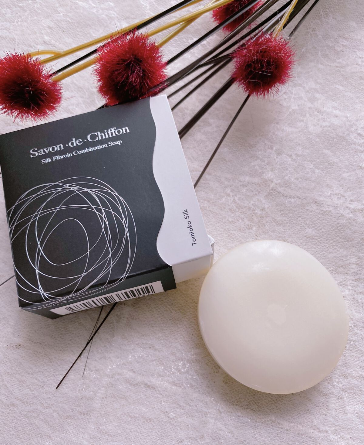 シルク石鹸/サボン・デ・シフォン/洗顔石鹸を使ったクチコミ（1枚目）