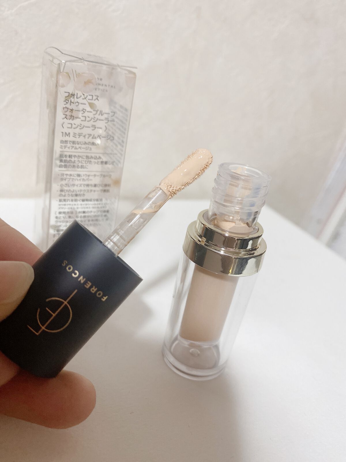 タトゥーウォータープルーフスカーコンシーラー/フォレンコス/リキッドコンシーラーを使ったクチコミ(3枚目)