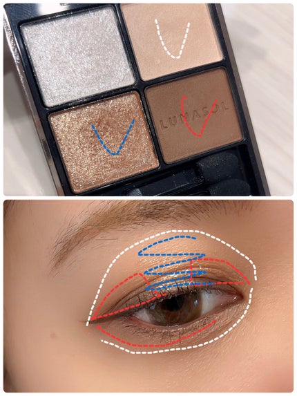 アイカラーレーション/LUNASOL/アイシャドウパレットを使ったクチコミ(4枚目)