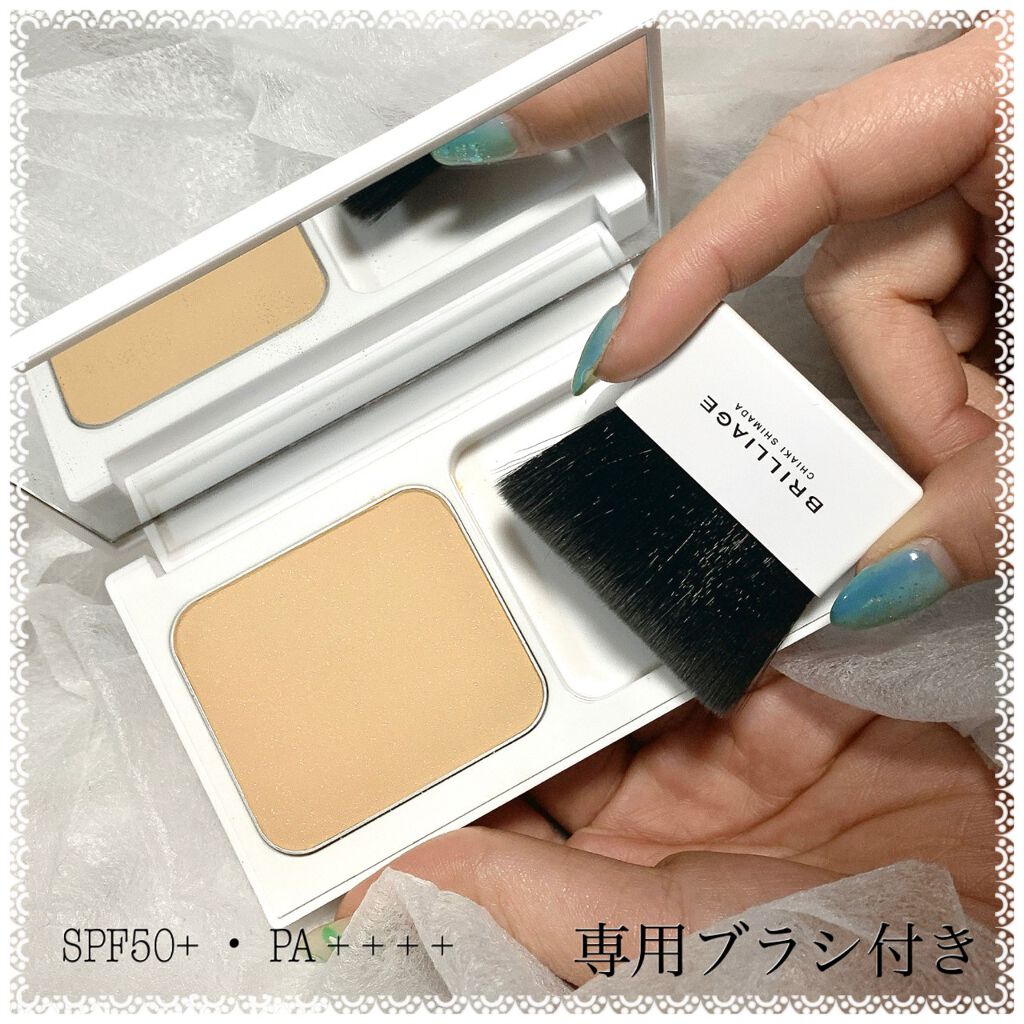 パウダリーファンデーション ソフトシャイニー/ブリリアージュ/パウダーファンデーションを使ったクチコミ（2枚目）
