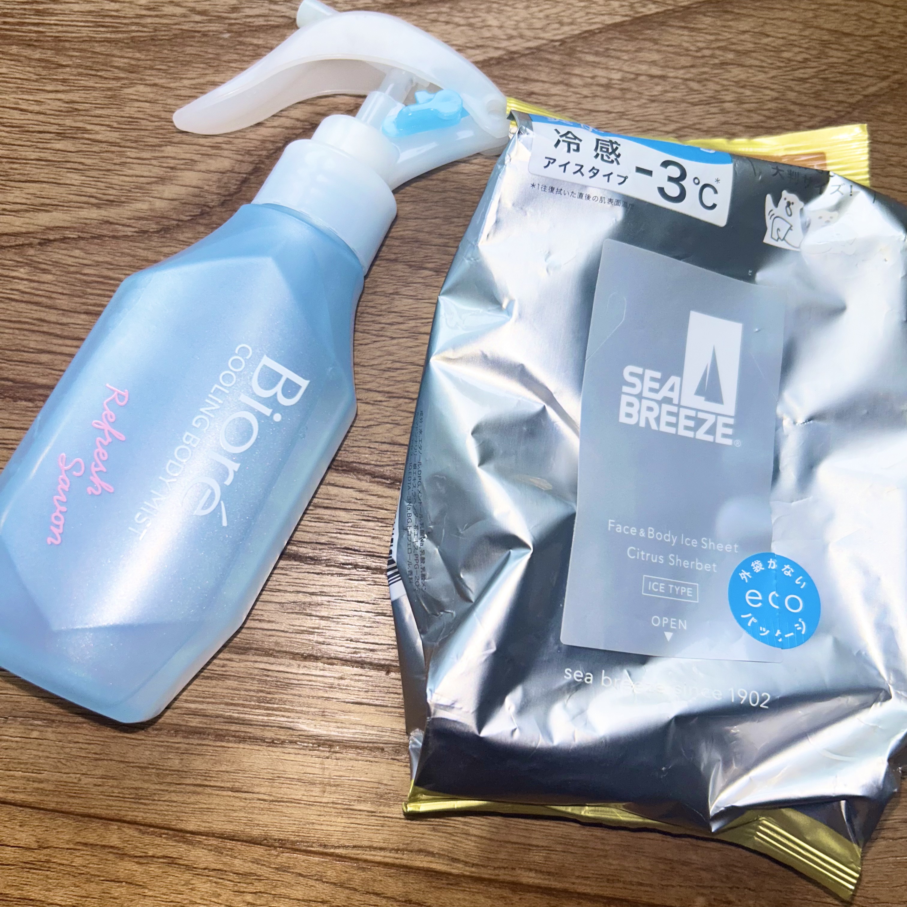フェイス＆ボディアイスシート Ｎ(シトラスシャーベット) 30枚入/シーブリーズ/ボディシートを使ったクチコミ（1枚目）