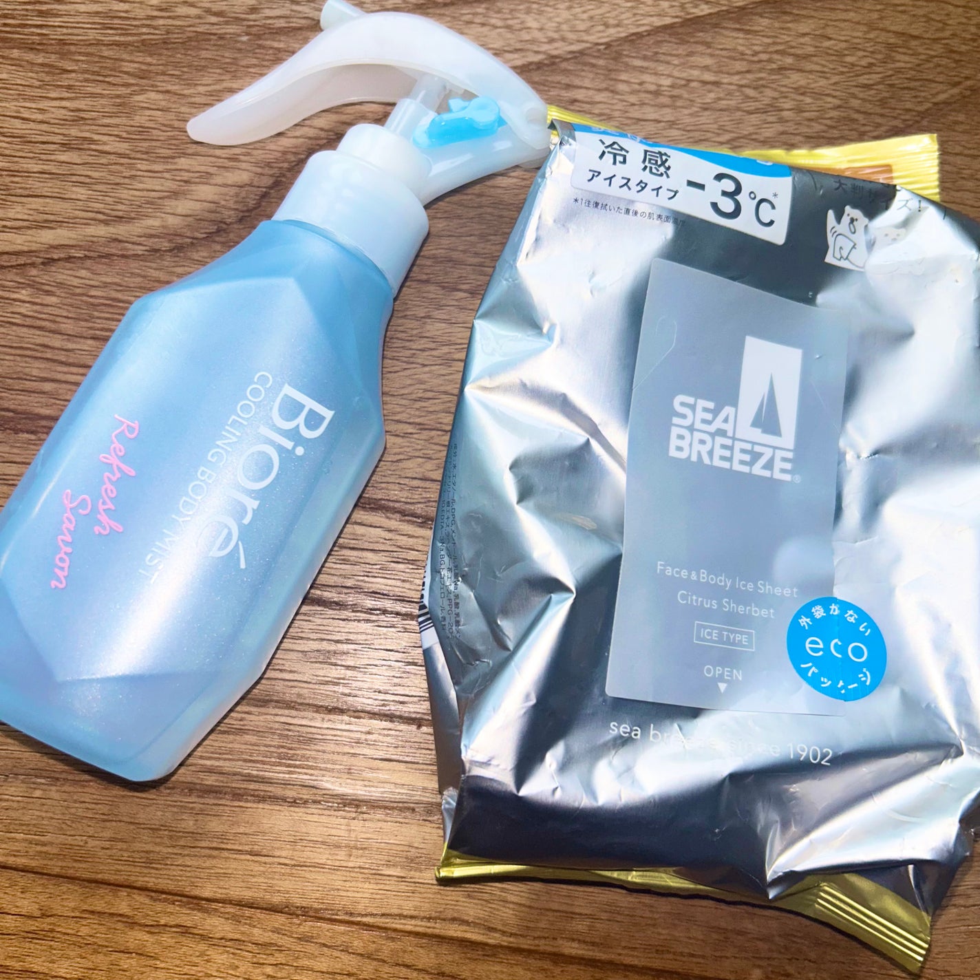 フェイス&ボディアイスシート N(シトラスシャーベット)/シーブリーズ/ボディシートを使ったクチコミ(1枚目)