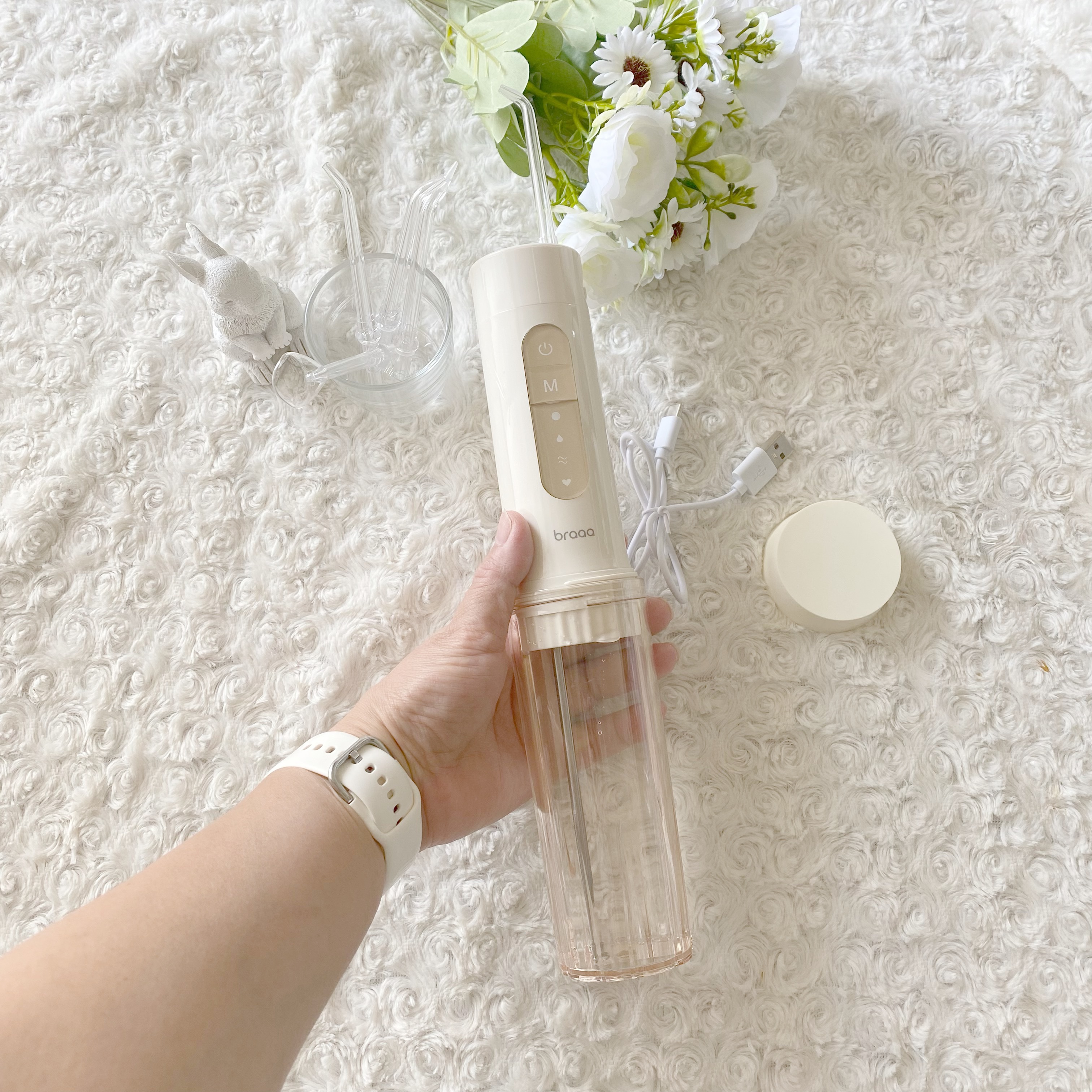 ポータブルジェットウォッシャー/braaa/歯ブラシを使ったクチコミ（2枚目）