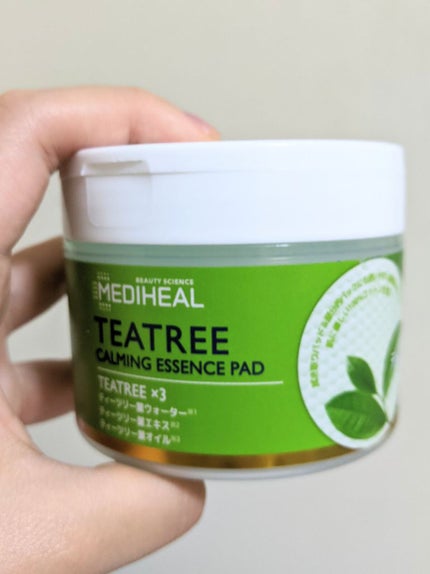 ティーツリーカーミングエッセンスパッド/MEDIHEAL/トナーパッドを使ったクチコミ(1枚目)