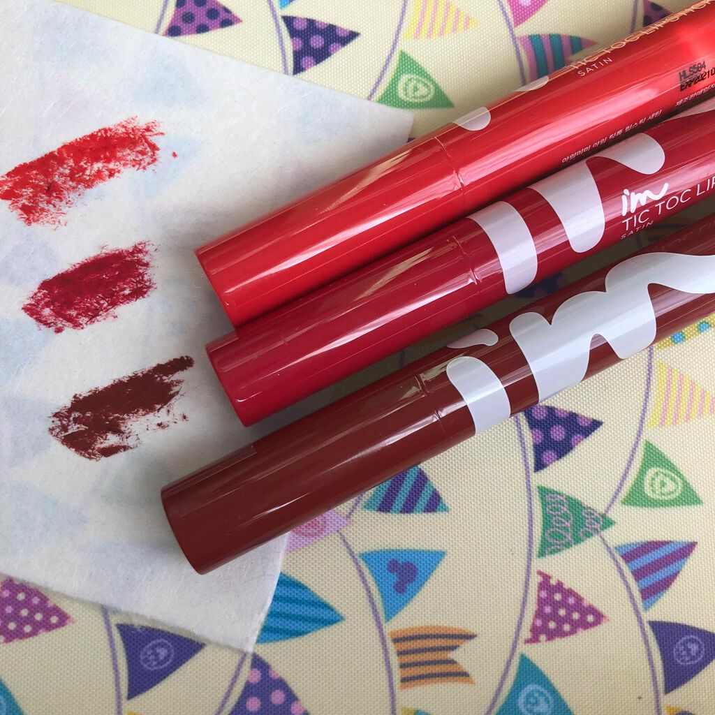 アイムティックトック リップスティック サテン/i’m meme/口紅を使ったクチコミ(1枚目)