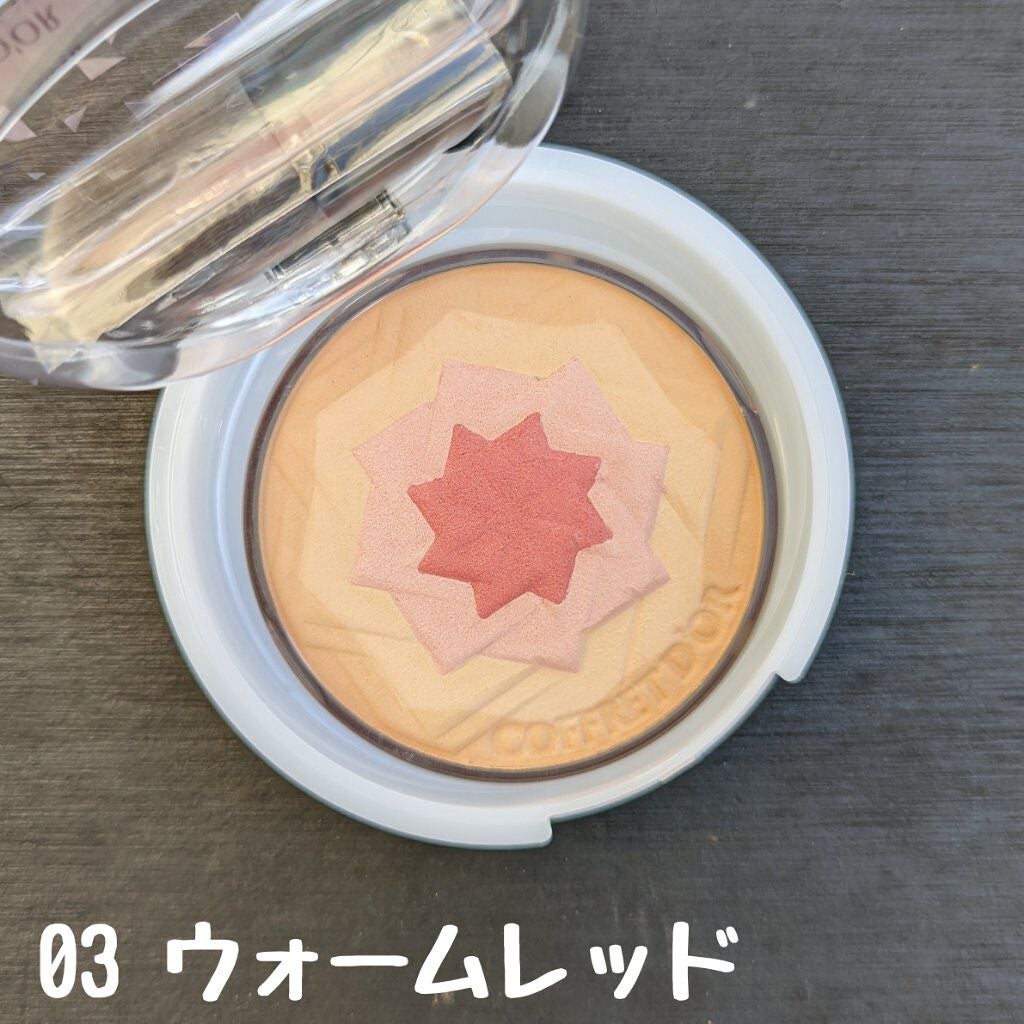 スマイルアップチークスS (マジカルフラット)/コフレドール/パウダーチークを使ったクチコミ(3枚目)