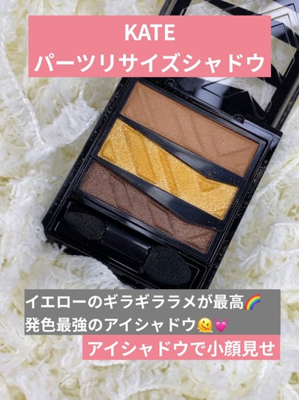 パーツリサイズシャドウ YL-1 キャメルイエロー/KATE/アイシャドウパレットを使ったクチコミ(1枚目)