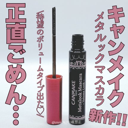 メタルックマスカラ~ボリュームルック~/キャンメイク/マスカラを使ったクチコミ(1枚目)
