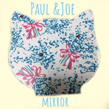 PAUL & JOE BEAUTE メイクアップ ミラーのクチコミ「Paul &Joeの限定ミラー🐈
猫好きにはたまらない猫型フォルム♡

てんとう虫🐞とミュゲ柄.....」（1枚目）