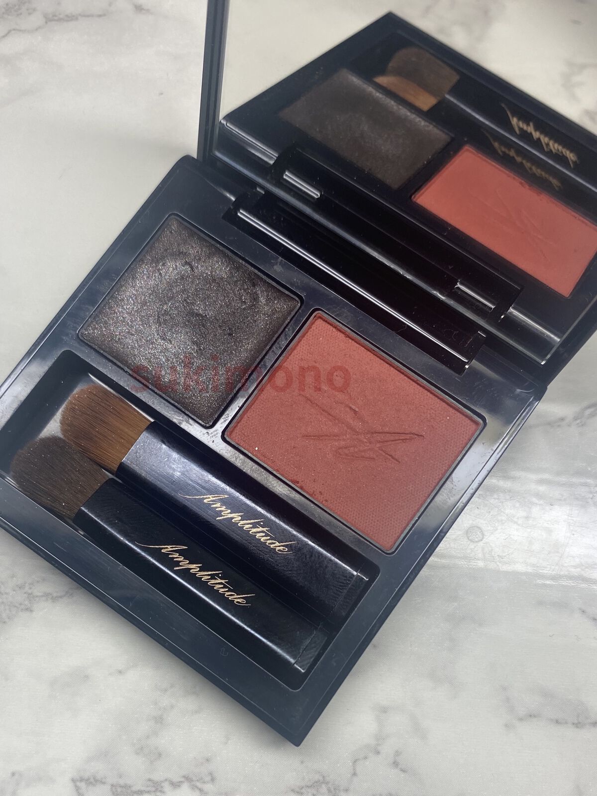 コンスピキュアス ダブルアイズ 06 オレンジブラウン/Amplitude/アイシャドウパレットを使ったクチコミ（2枚目）