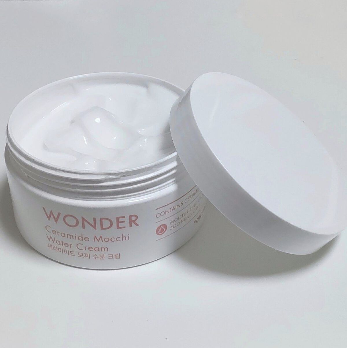 WONDER Ceramide Mocchi Water Cream/TONYMOLY/フェイスクリームを使ったクチコミ（1枚目）