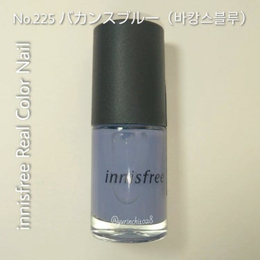 innisfree リアルカラーネイルのクチコミ「𓂃.◌𓈒𓏲𓆸ペリウィンクルブルーのネイル🫐

いつも、いいね、📎ありがとうございます🤗
前ポス.....」（1枚目）