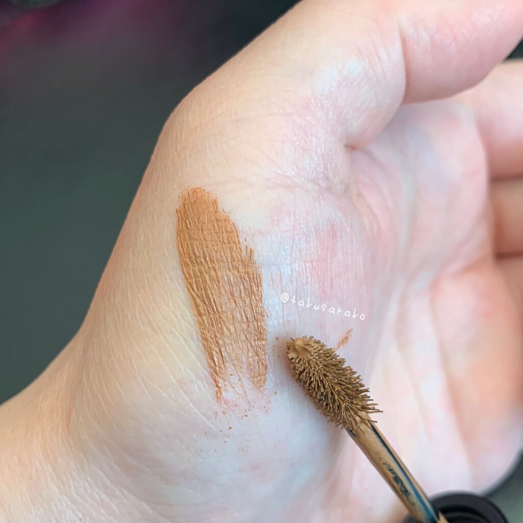 アイブロウ カラーマスカラ 04 バーガンディー/Amplitude/眉マスカラを使ったクチコミ（2枚目）