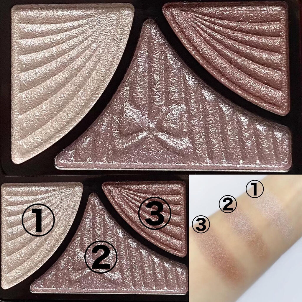 ジューシーピュアアイズ/キャンメイク/アイシャドウパレットを使ったクチコミ（3枚目）