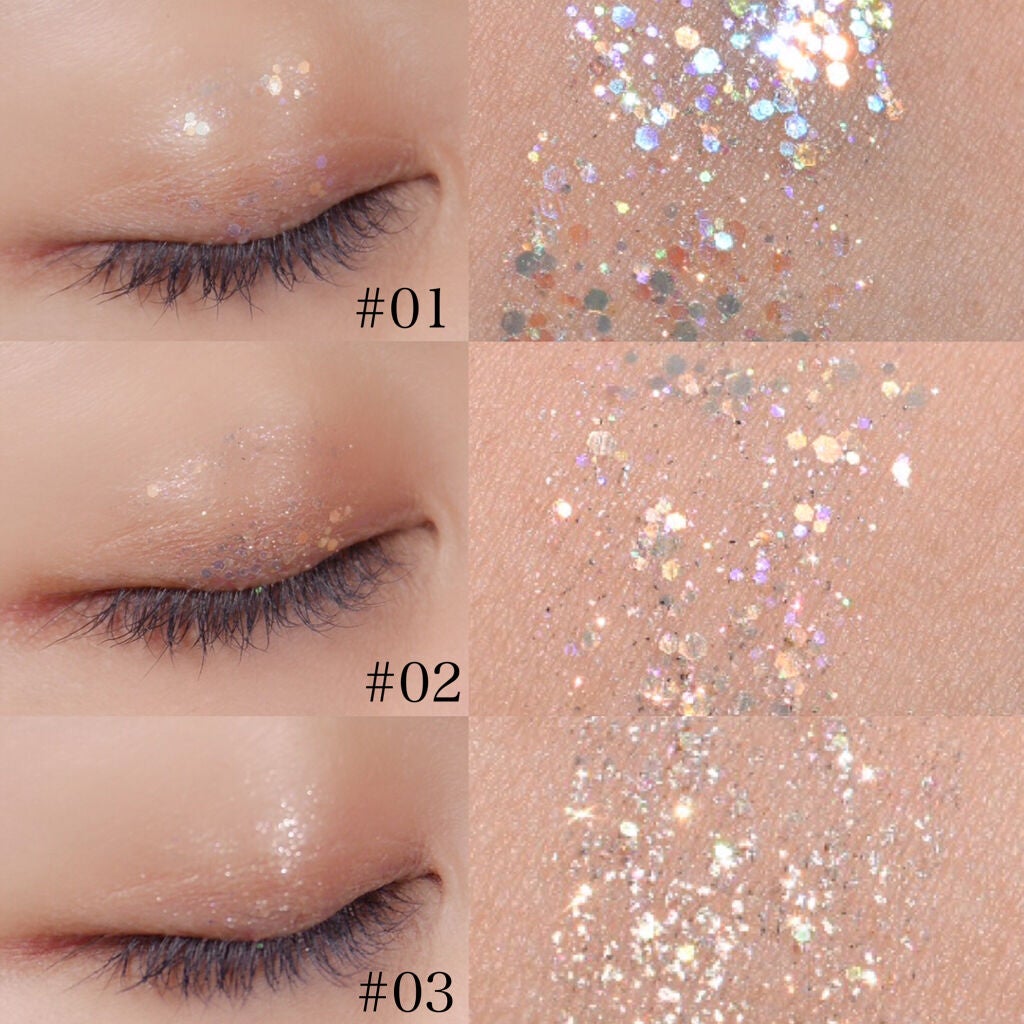 シャイラスティンググリッタージェル/POPSY NOTE/グリッターを使ったクチコミ(5枚目)