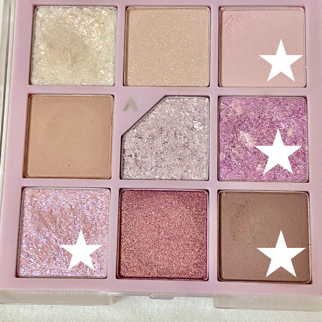 グリッターペディアアイパレット/unleashia/アイシャドウパレットを使ったクチコミ（3枚目）