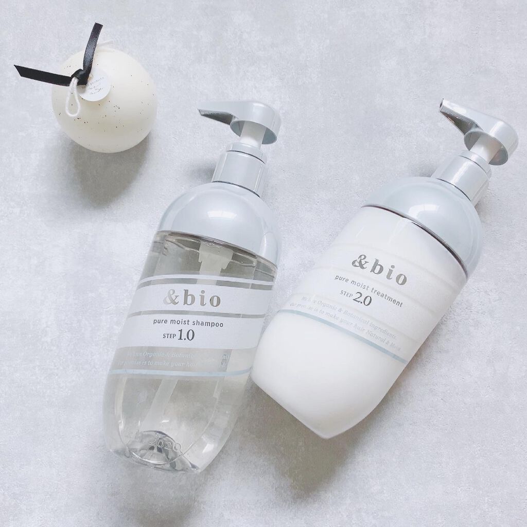ピュアモイスト シャンプー 1.0／ヘアトリートメント 2.0/&bio/市販シャンプーを使ったクチコミ（1枚目）