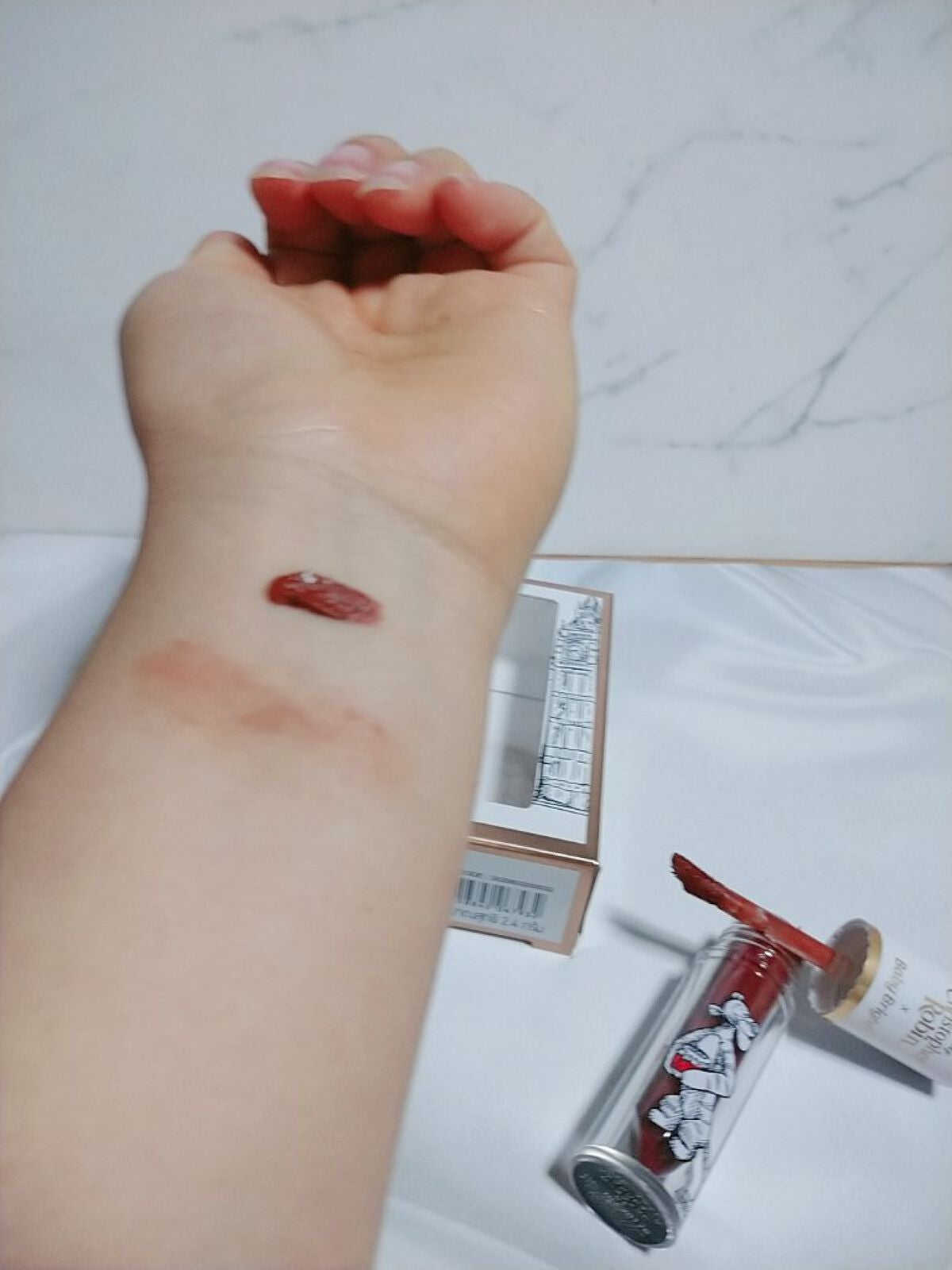 ハニーリップ&チーク ムースティント/BabyBright/リップティントを使ったクチコミ(2枚目)