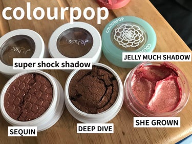 Super Shock Shadow/ColourPop/パウダーアイシャドウを使ったクチコミ（1枚目）