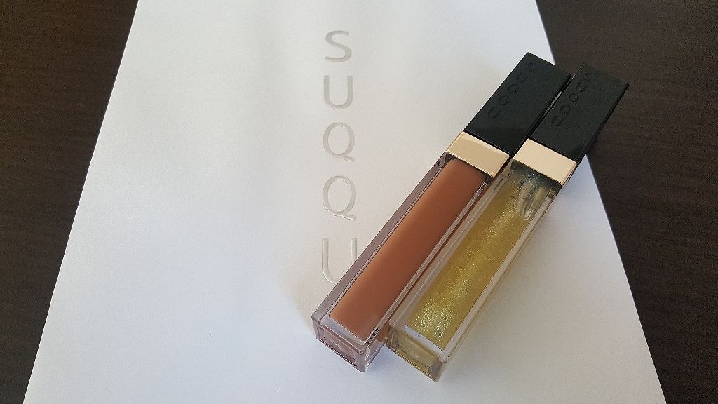 フロウレス リップ グロス 01 飴茶 -AMECHA/SUQQU/リップグロスを使ったクチコミ（1枚目）