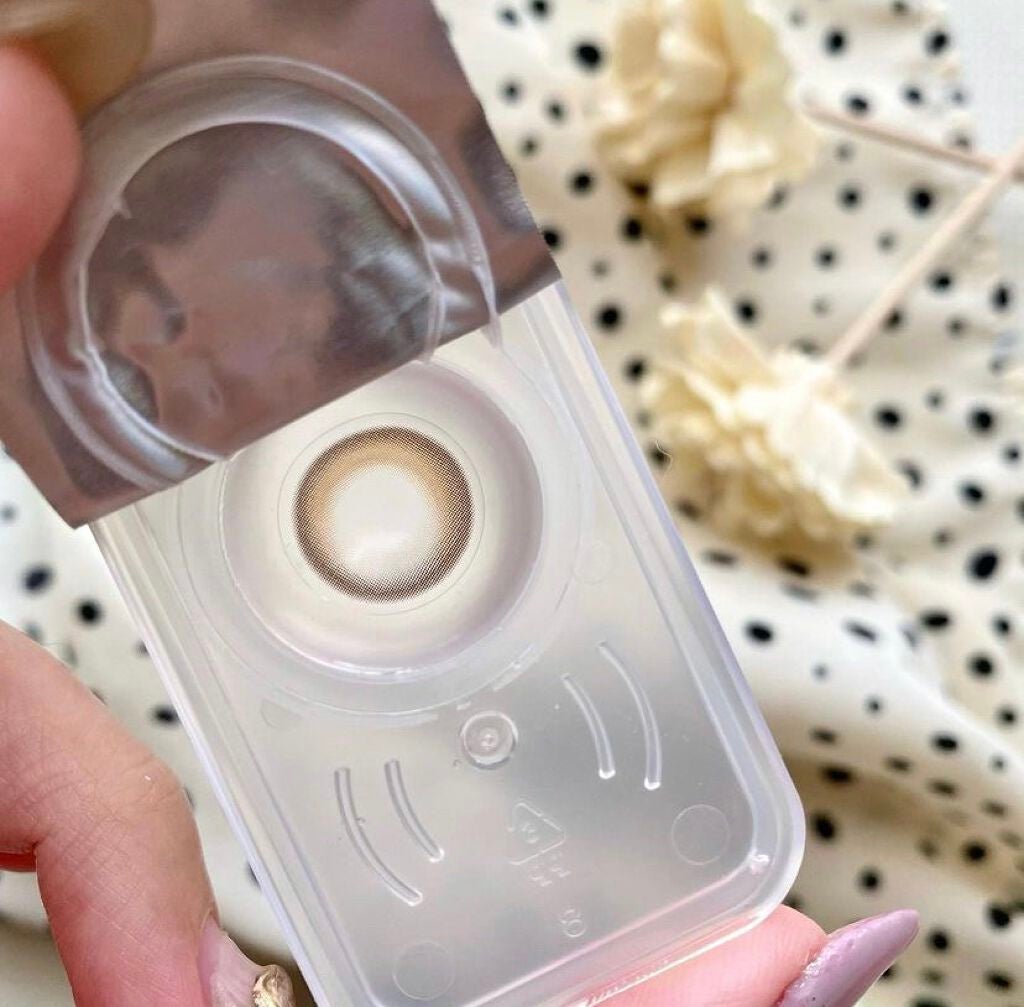 Cherry moon 1Month/OLENS/カラーコンタクトレンズを使ったクチコミ(2枚目)