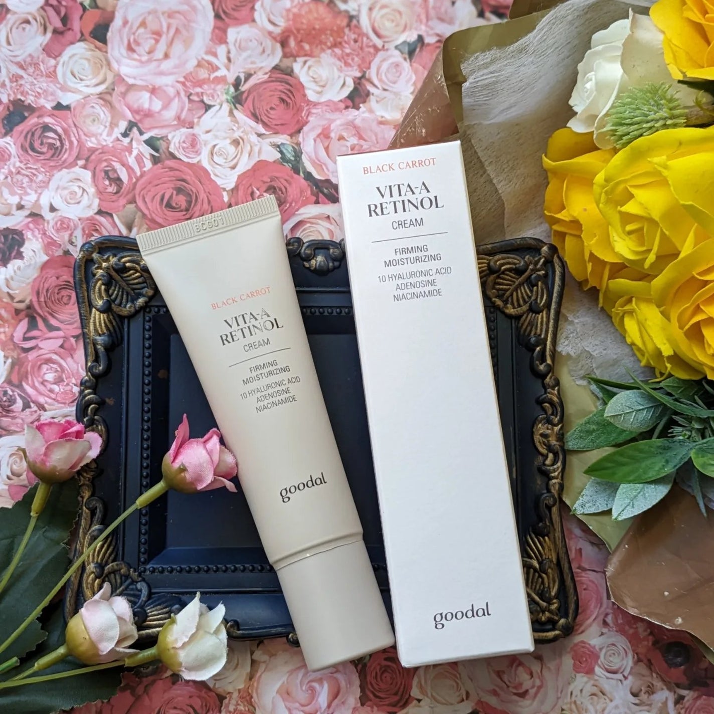 黒にんじんビタAレチノール弾力クリーム/goodal/フェイスクリームを使ったクチコミ(6枚目)