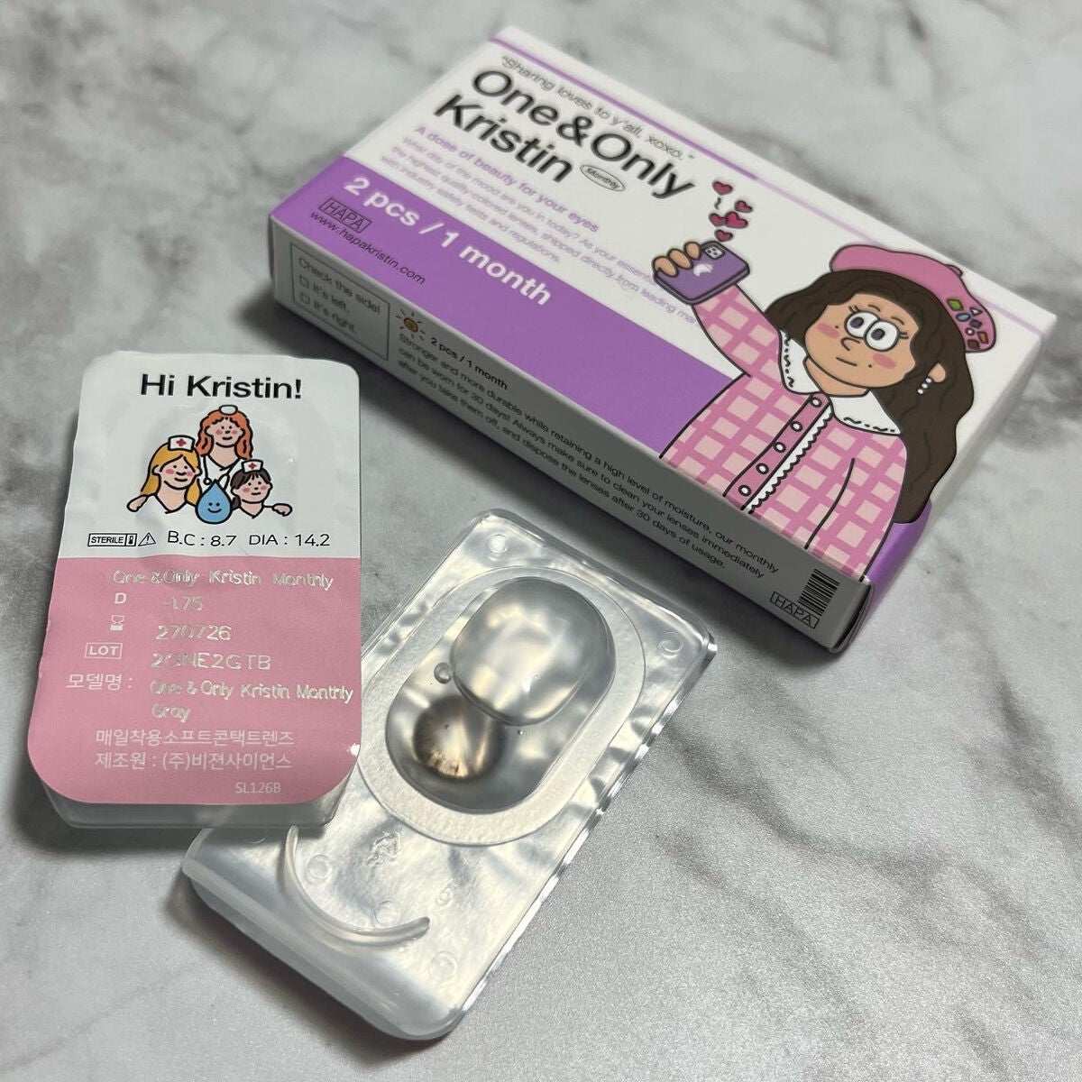 One & Only Kristin/Hapa kristin/カラーコンタクトレンズを使ったクチコミ(2枚目)