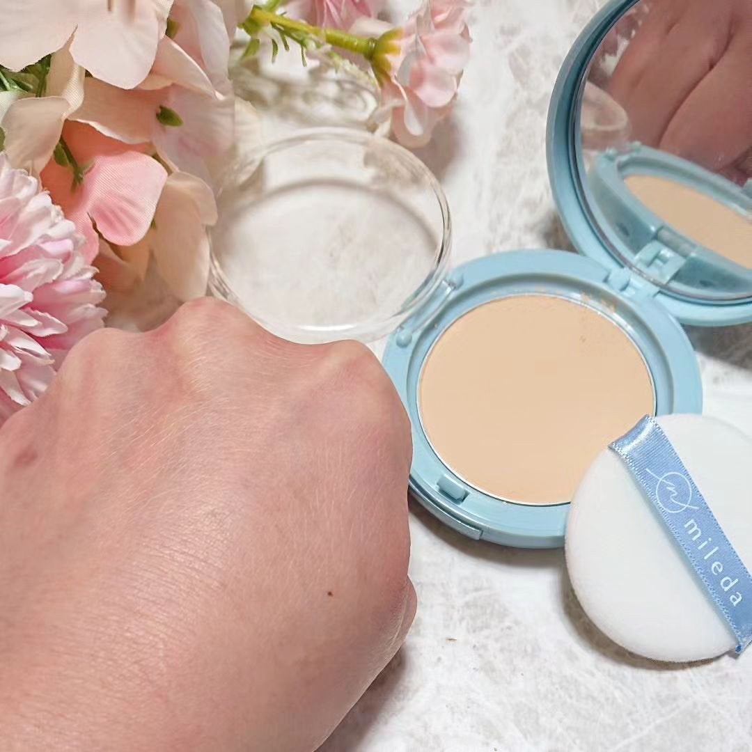 スムースフィットファンデーション/mileda/パウダーファンデーションを使ったクチコミ(6枚目)