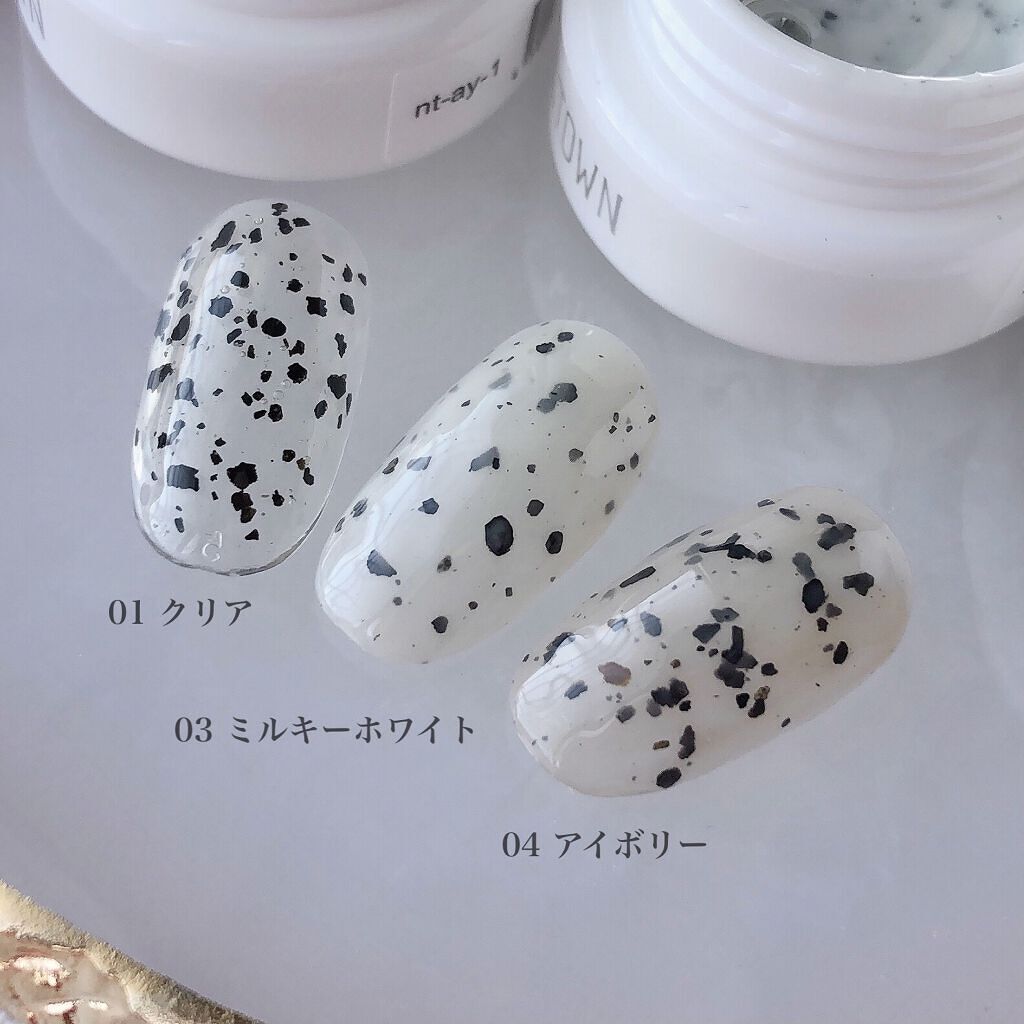 マイカジェル 03ミルキーホワイト/NAILTOWN/ジェルネイルを使ったクチコミ（3枚目）