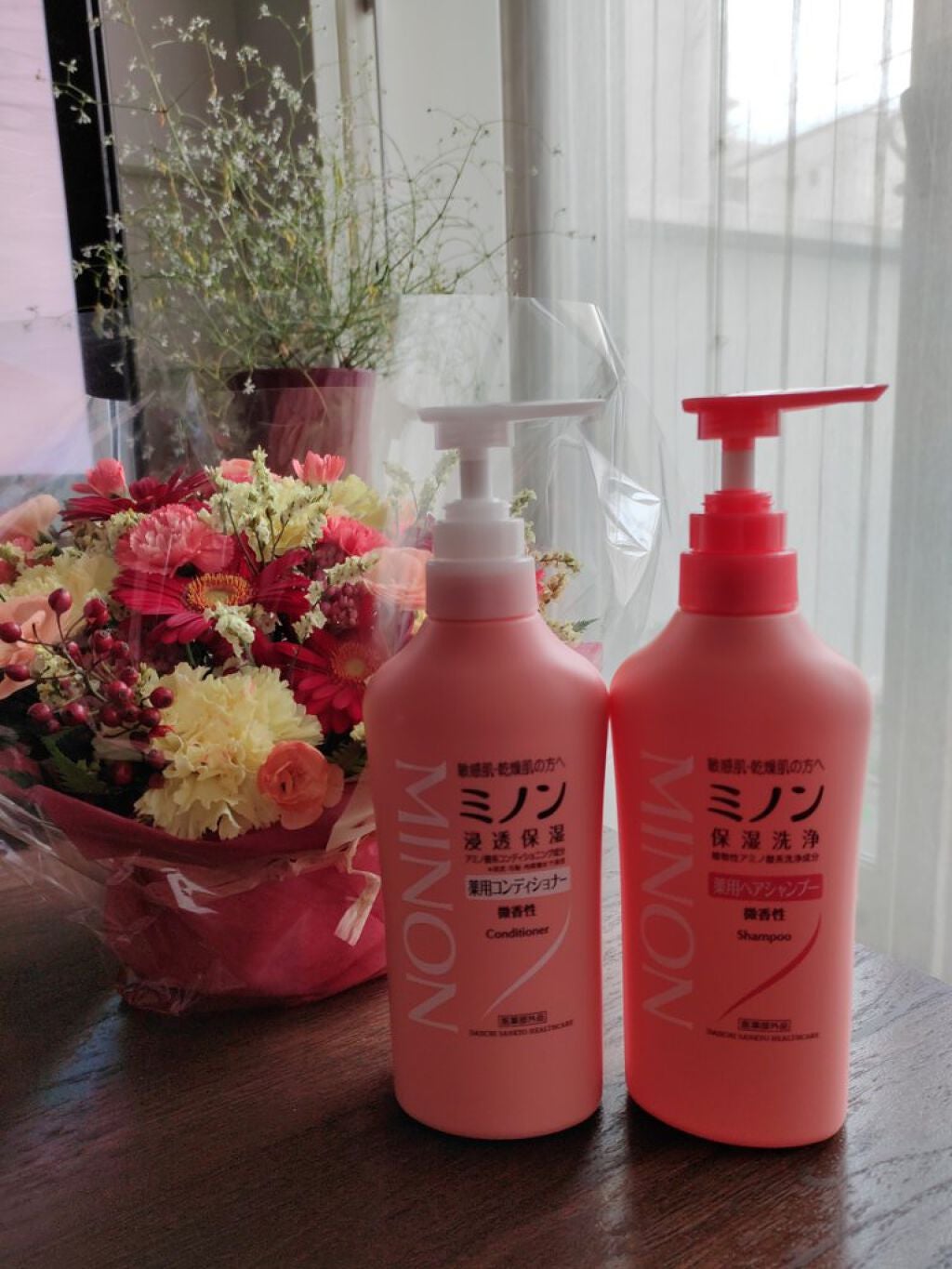 ミノン薬用ヘアシャンプー/薬用コンディショナー/ミノン/市販シャンプーを使ったクチコミ(1枚目)