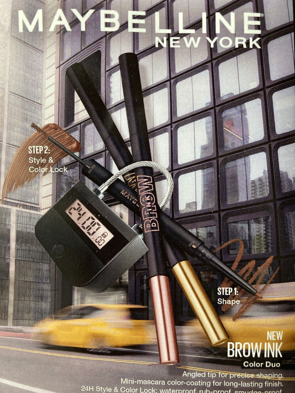 ブロウインク カラーティントデュオ/MAYBELLINE NEW YORK/眉ティントを使ったクチコミ（1枚目）