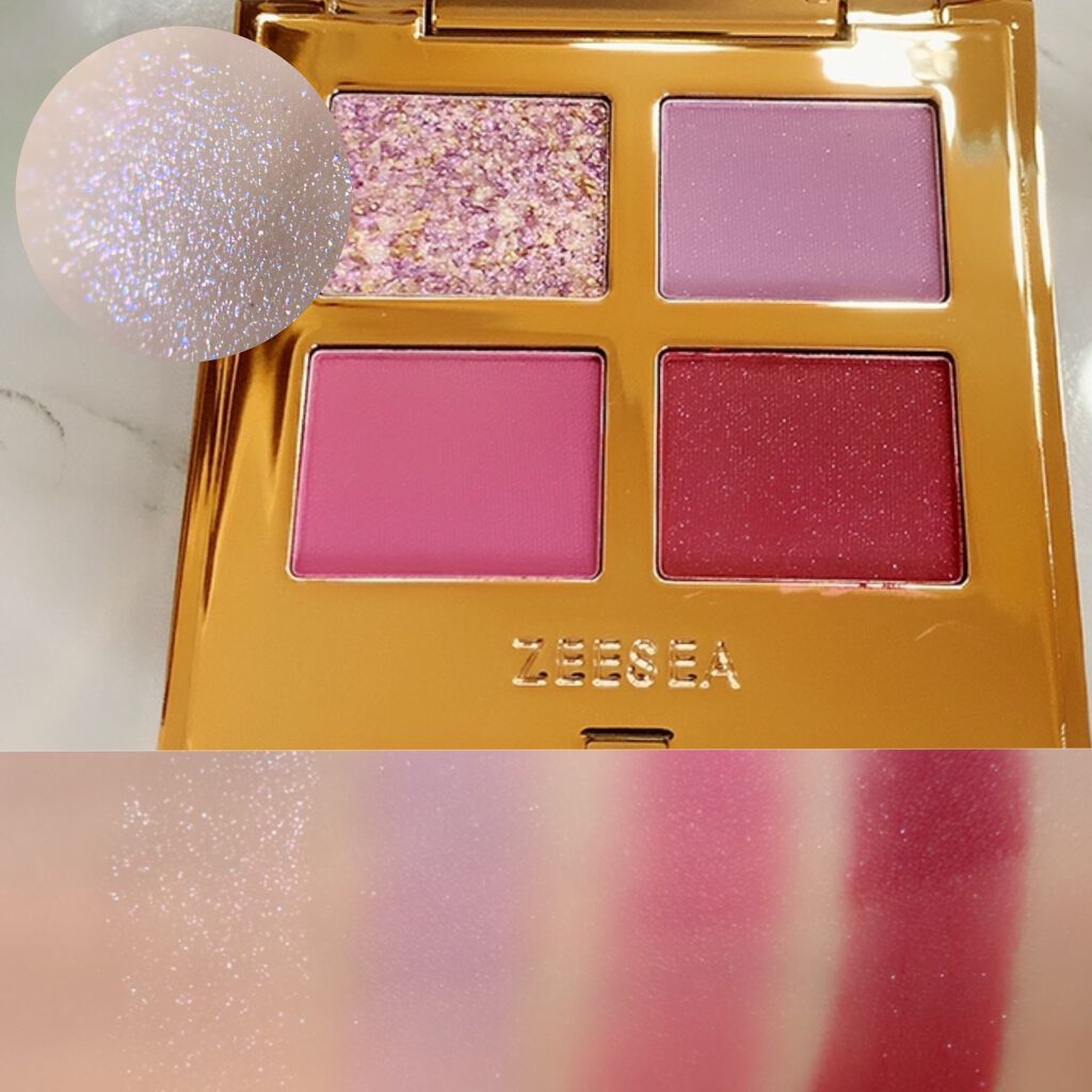 ドリームランドアイシャドウ ( 4シェード )/ZEESEA/アイシャドウパレットを使ったクチコミ(3枚目)