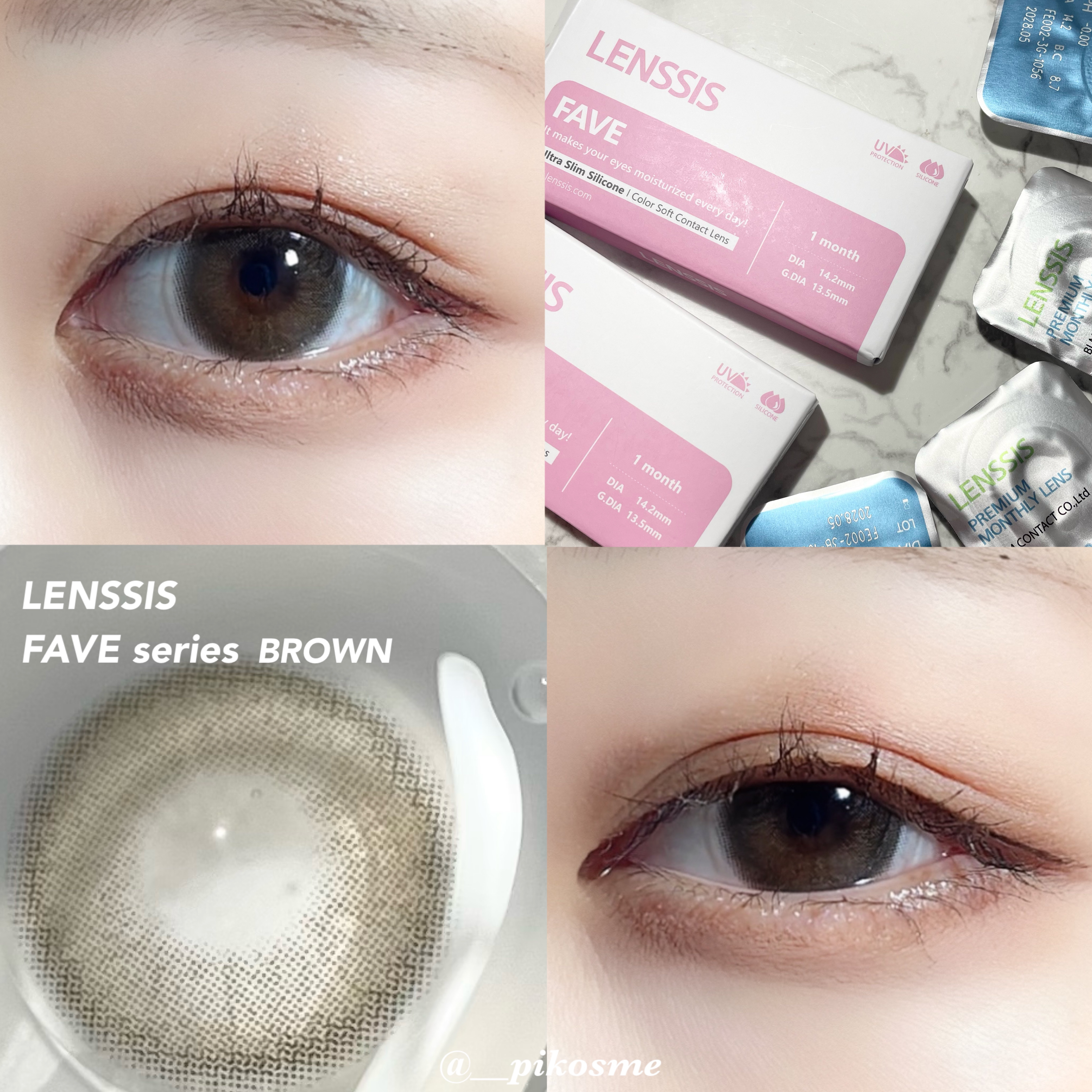 フェイヴ シリーズ/LENSSIS/カラーコンタクトレンズを使ったクチコミ（3枚目）