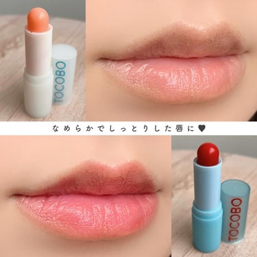 TOCOBO Glass Tinted Lip Balmのクチコミ「𝑻𝑶𝑪𝑶𝑩𝑶 𝐿𝑖𝑝 𝐵𝑎𝑙𝑚✍🏻
┈┈┈┈┈┈┈┈┈┈┈┈┈┈┈┈
このビジュアル可愛すぎな.....」（3枚目）