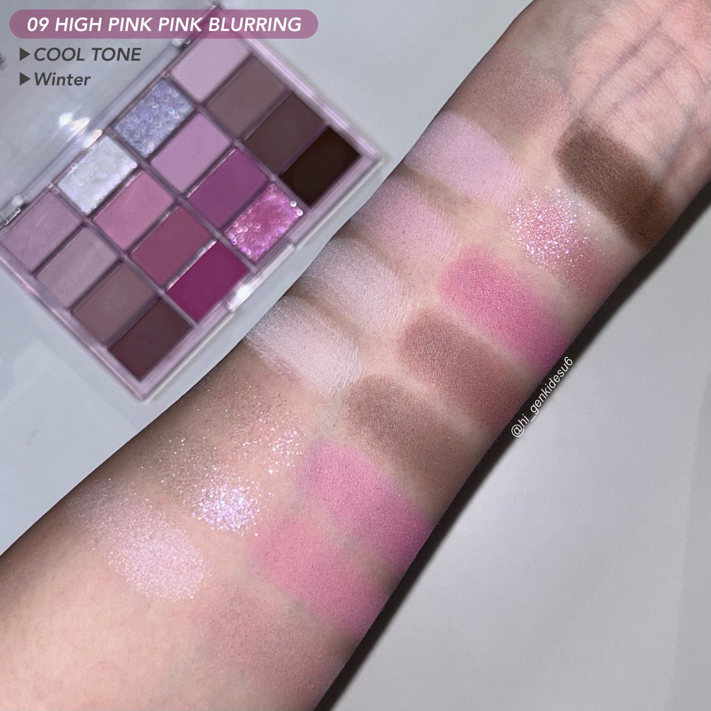 ソフトブラーリングアイパレット/wakemake/アイシャドウパレットを使ったクチコミ(3枚目)