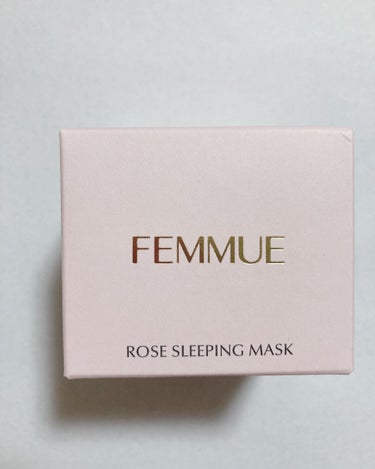 ローズウォーター スリーピングマスク 50g/FEMMUE/フェイスクリームを使ったクチコミ（1枚目）