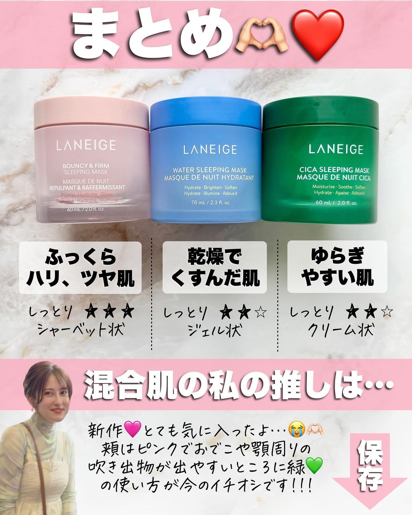 シカスリーピングマスク/LANEIGE/フェイスクリームを使ったクチコミ(6枚目)