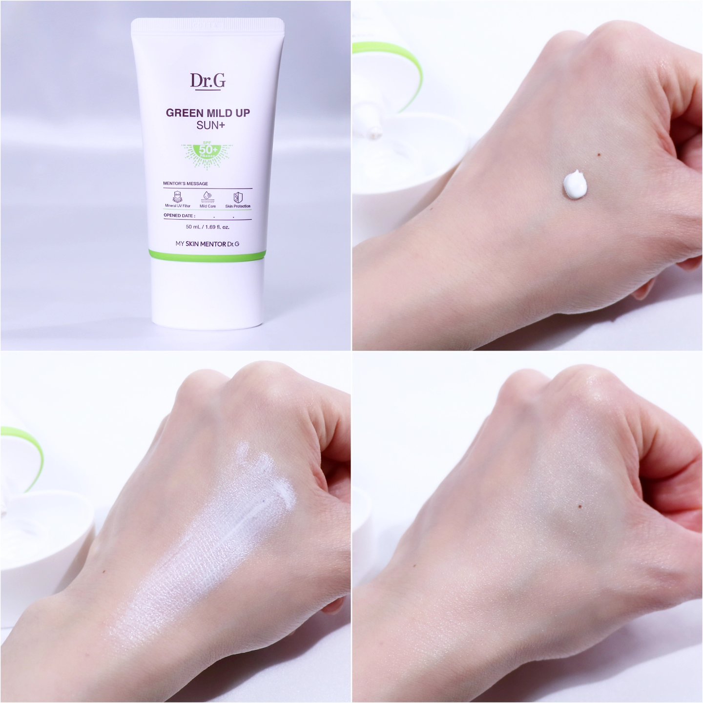 グリーンマイルドアップサンプラス/Dr.G/日焼け止めクリームを使ったクチコミ（3枚目）